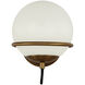 Alora Mood Alba 1 Light 6.5 inch Aged Gold Bath Vanity Light Wall Light