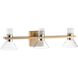 Blake LED 25.5 inch Champagne Gold and Polished Nickel Vanity Light Wall Light