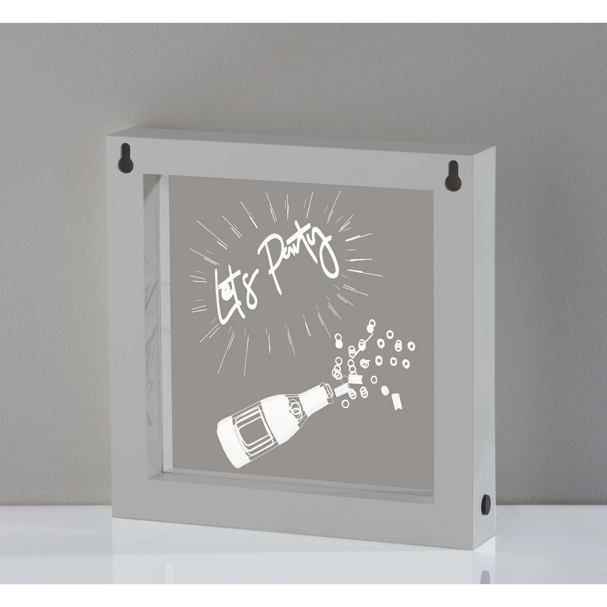 Lets Party Video 9 inch 0.3 watt Silver Light Box Portable Light, Simplee Adesso