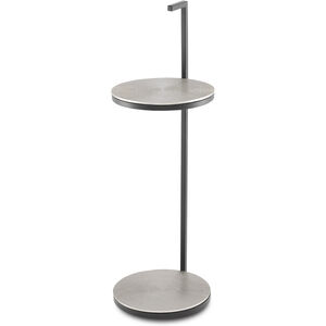 Cane 31 X 10 inch Black/Pewter Drinks Table 