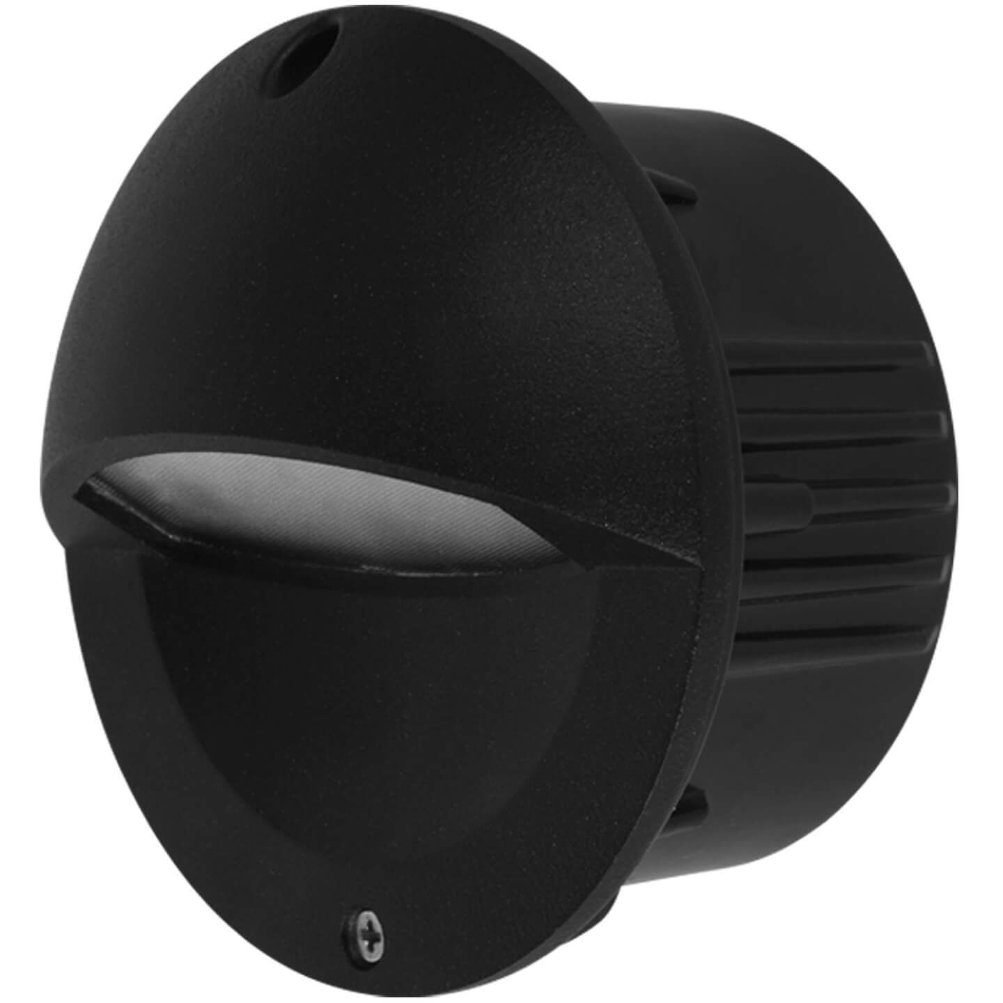 Modern 12 3 watt Matte Black Outdoor Steps Light