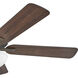 Metro Illuminated 52 inch Metallic Matte Bronze with Walnut, Metallic Matte Bronze Blades Fan