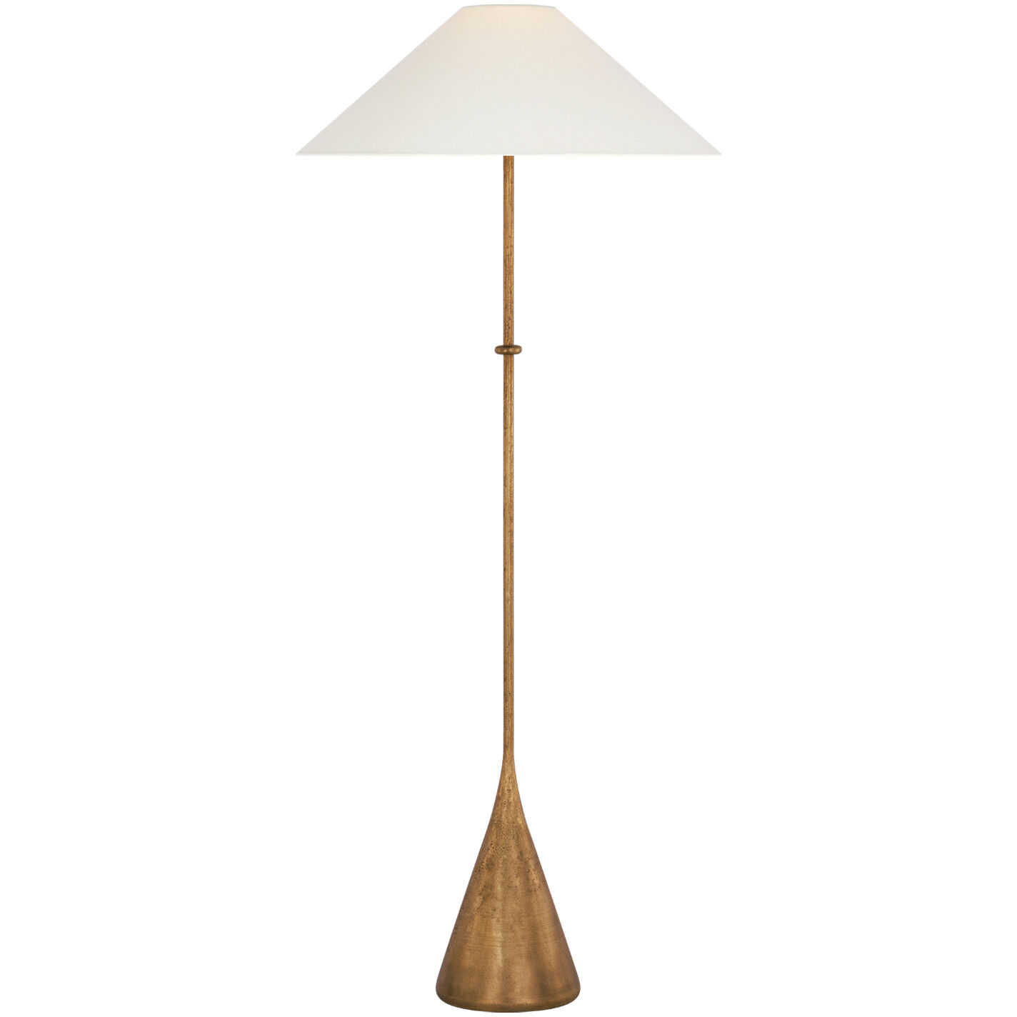 Kelly Wearstler Zealous 61.5 inch 15.00 watt Museum Brass Floor Lamp Portable Light