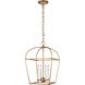 C&M by Chapman & Myers Stonington 4 Light 13.38 inch Antique Gild Hanging Lantern Ceiling Light