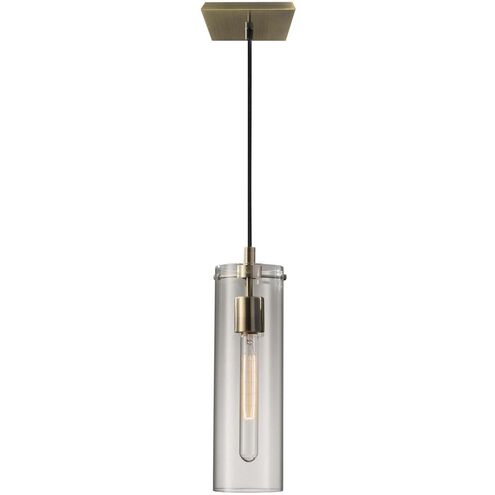 Dalton 1 Light Antique Brass Pendant Ceiling Light