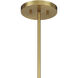 Balfour 5 Light 24 inch Warm Brass Convertible Semi-Flush or Pendant Ceiling Light