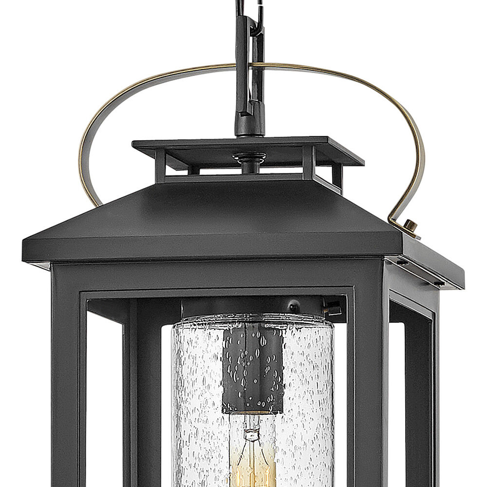 Coastal Elements Atwater 1 Light 9.5 inch Black Outdoor Hanging Lantern in Non-LED