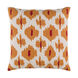 Kantha 20 X 20 inch Burnt Orange and Bright Red Throw Pillow