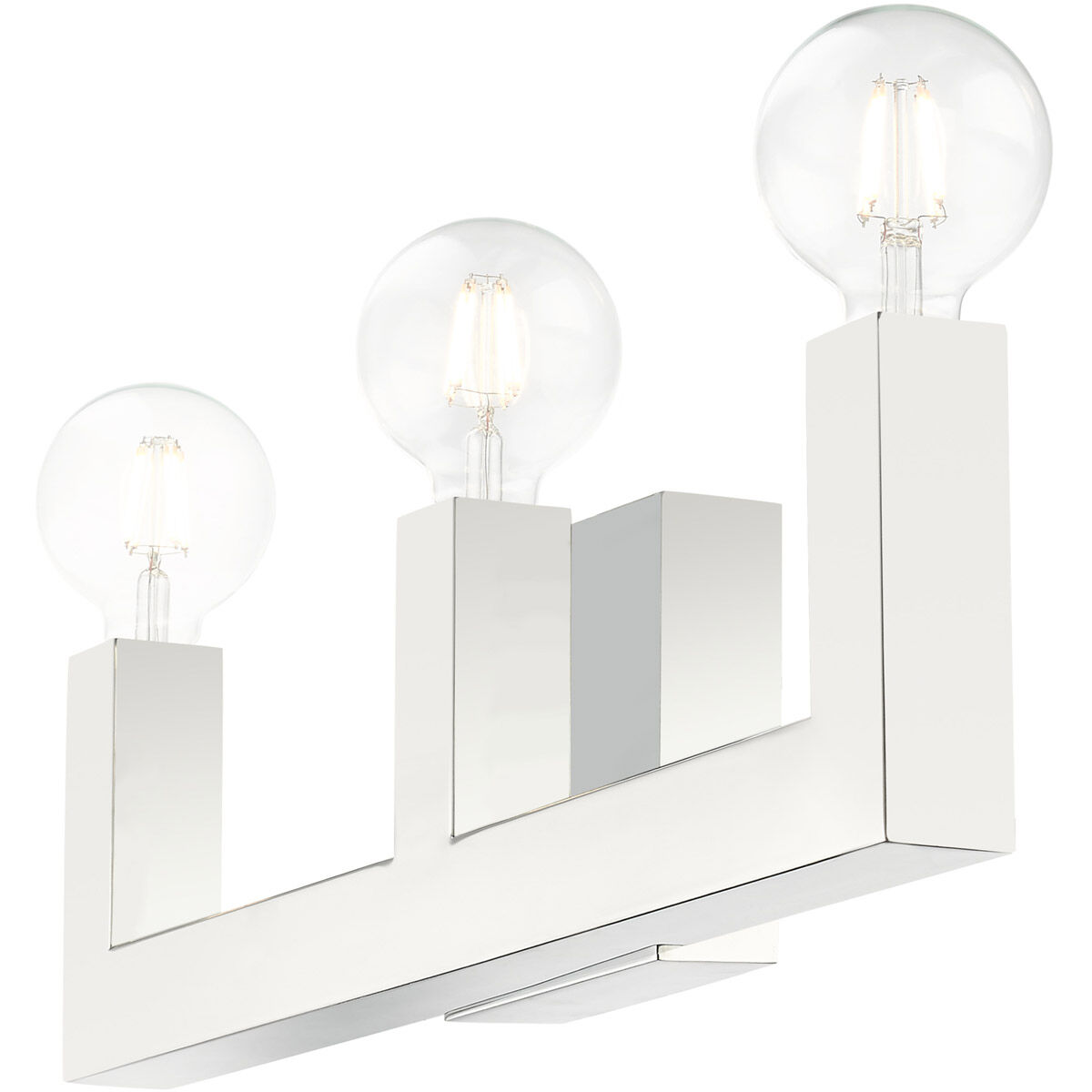 Solna 3 Light 22 inch Polished Chrome Vanity Sconce Wall Light