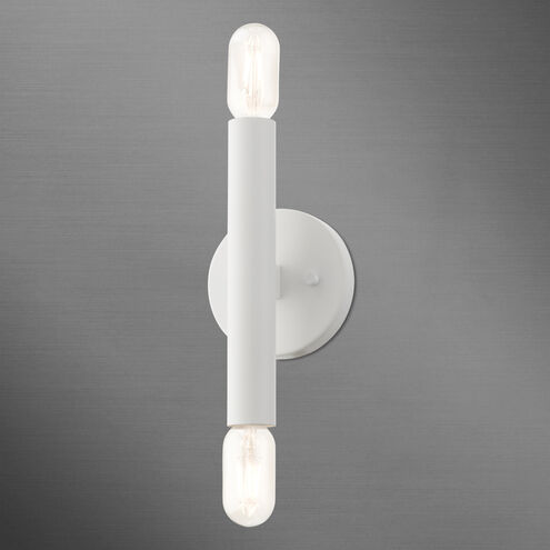 Copenhagen 2 Light 5 inch White ADA Sconce Wall Light