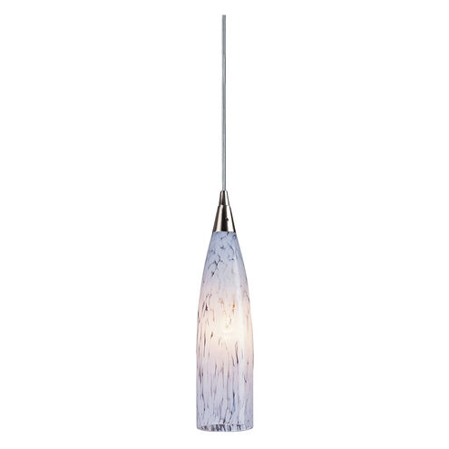 Blue Lagoon 1 Light 3 inch Satin Nickel Mini Pendant Ceiling Light