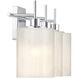 Modern 3 Light 22 inch Chrome Bathroom Vanity Light Wall Light
