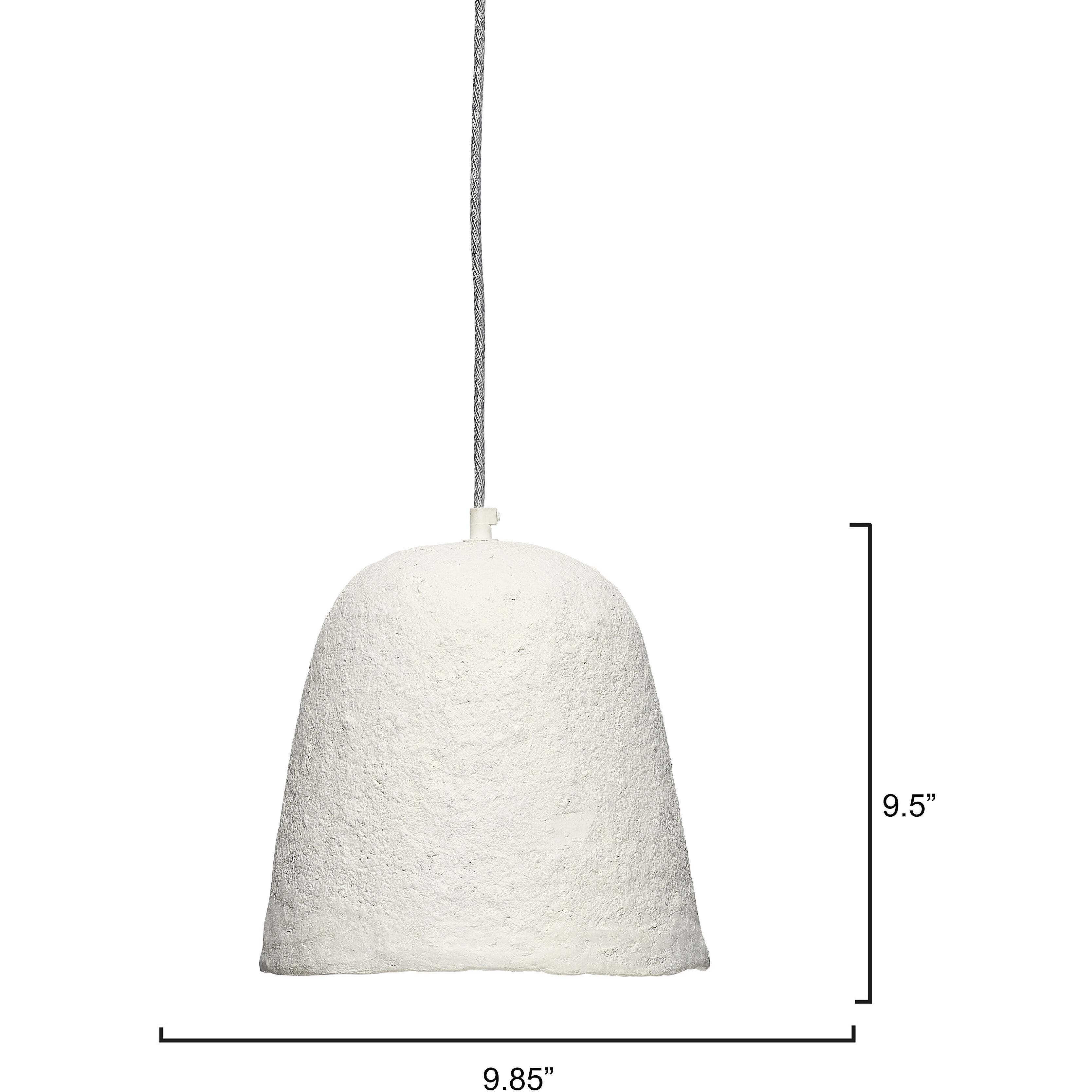 Tablet 1 Light 10 inch Off White Pendant Ceiling Light