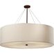 Textile Collection - Classic Family 60 inch Dark Bronze Pendant Ceiling Light