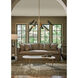 Vest 6 Light 57.75 inch Blackened Brass and Natural Brass Chandelier Ceiling Light