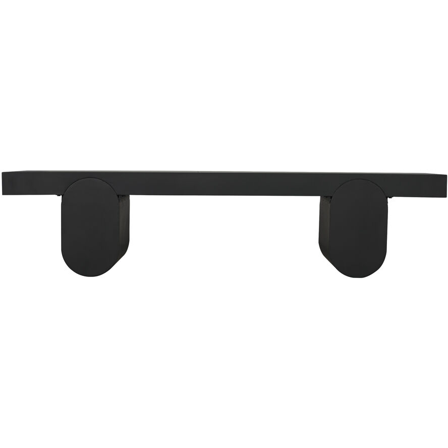 Evora 76 X 18 inch Matte Black Coffee Table