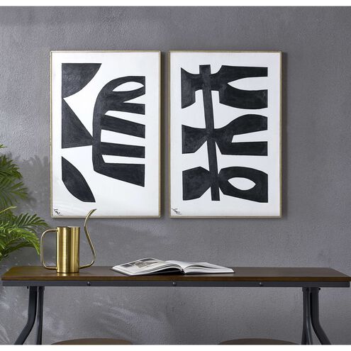 Rockwell Black/White Canvas Art, 2 Piece