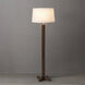 Swiss Cross 60 inch 23.00 watt Dark Walnut and Weathered Brass Floor Lamp Portable Light