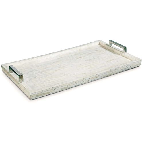 Rectangular Polished Nickel Serving Tray