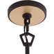 Aristocrat 6 Light 32 inch Dark Bronze and French Gold Pendant Ceiling Light