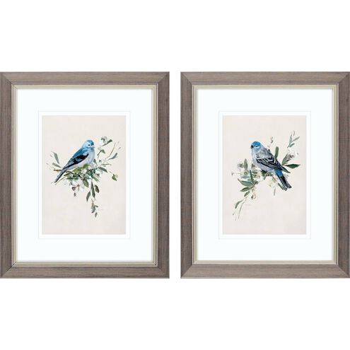 Animals Collection Blue Framed Art