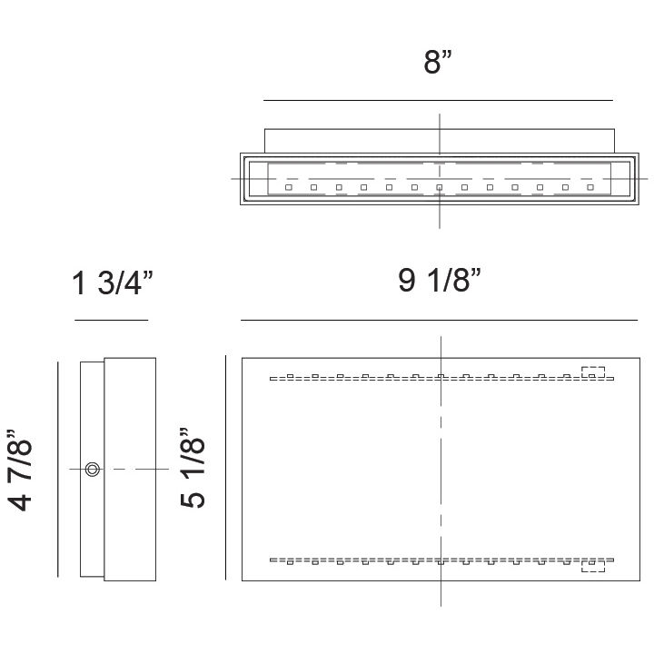 Weston LED 5.13 inch Matte Black Outdoor Wall Light