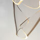 Rinkle LED 27.5 inch Brushed Gunmetal Multi-Light Pendant Ceiling Light