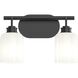 Reines 2 Light 14.75 inch Matte Black Bath Vanity Wall Light