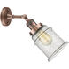 Franklin Restoration Canton 1 Light 7 inch Antique Copper Sconce Wall Light in Seedy Glass, Franklin Restoration