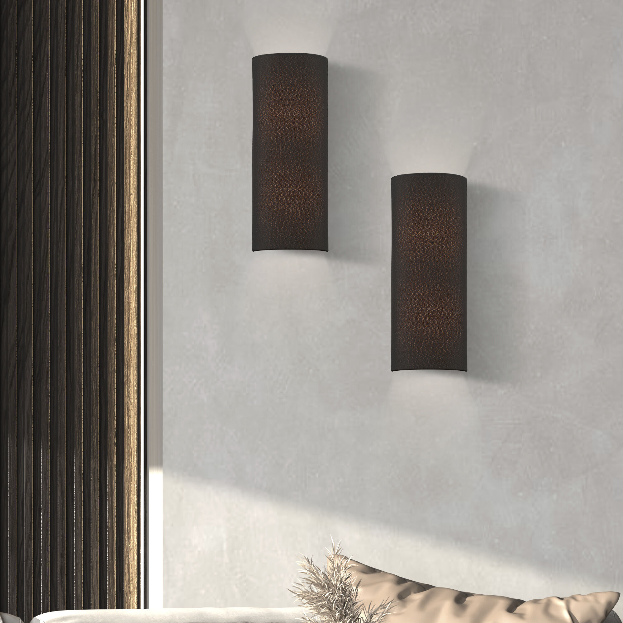 Sentosa 2 Light 5 inch Black ADA Wall Sconce Wall Light