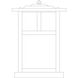 Mission 1 Light 10.62 inch Verdigris Patina Column Mount in White Opalescent, T-Bar Overlay
