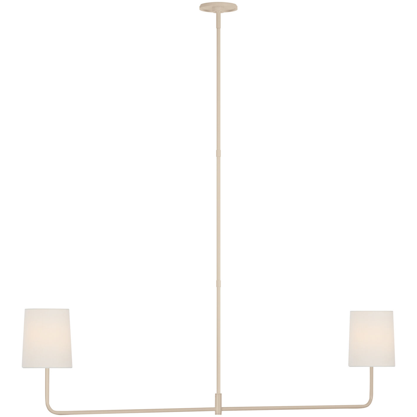 Visual Comfort Signature Collection Barbara Barry Go Lightly LED 54 inch China White Linear Chandelier Ceiling Light BBL5085CW-L - Open Box