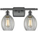 Ballston Eaton 2 Light 16 inch Matte Black Bath Vanity Light Wall Light, Ballston