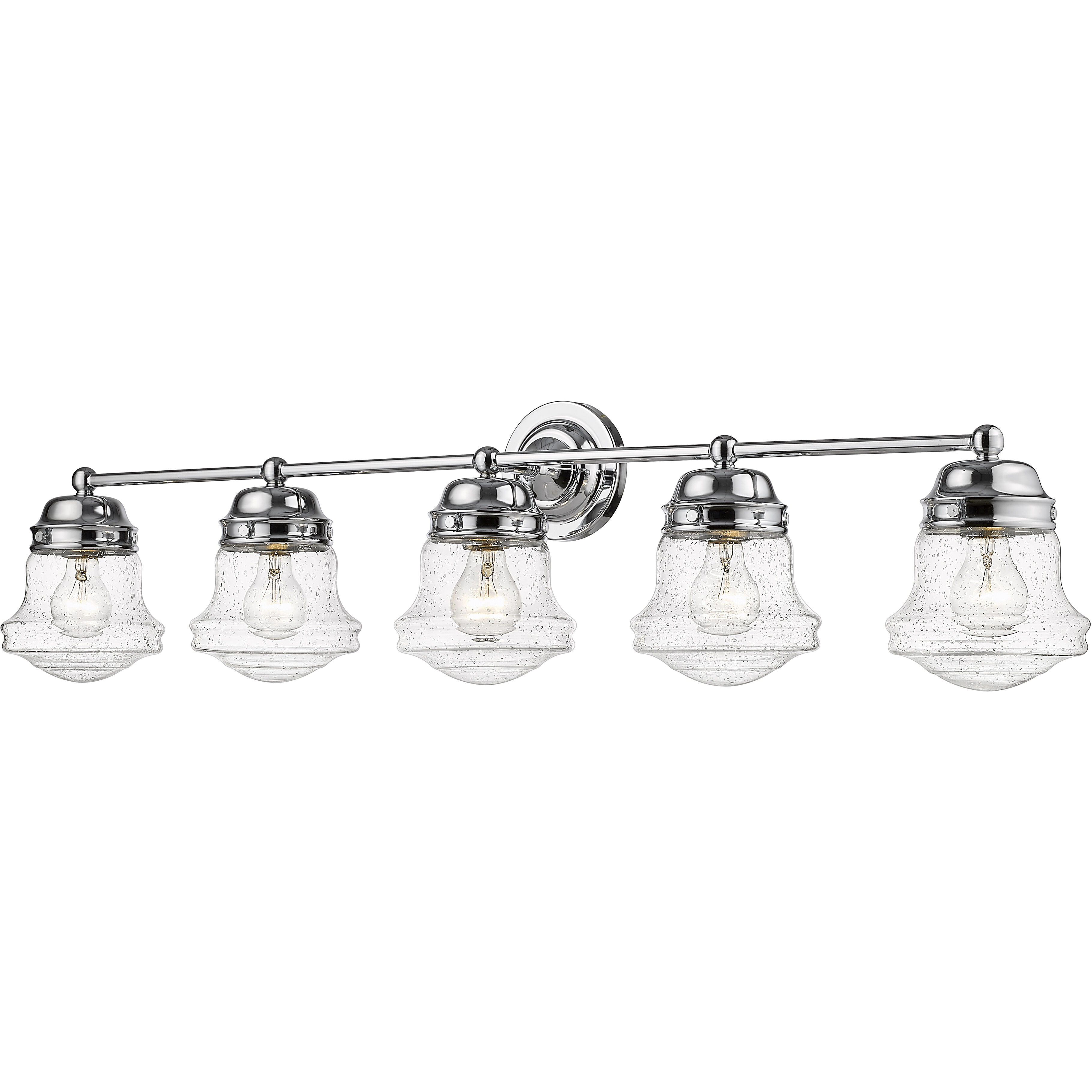 Vaughn 5 Light 40.75 inch Chrome Vanity Wall Light