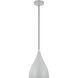 Oden 1 Light 9 inch Matte Grey Pendant Ceiling Light