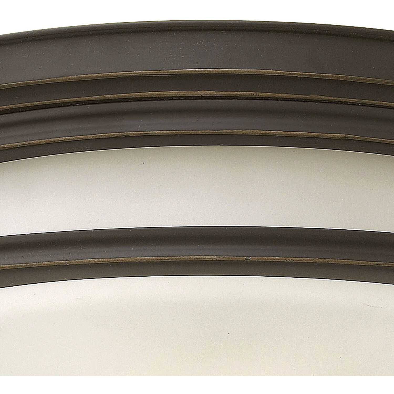 Hadley 2 Light 12 inch Oil Rubbed Bronze Indoor Flush Mount Ceiling Light in White