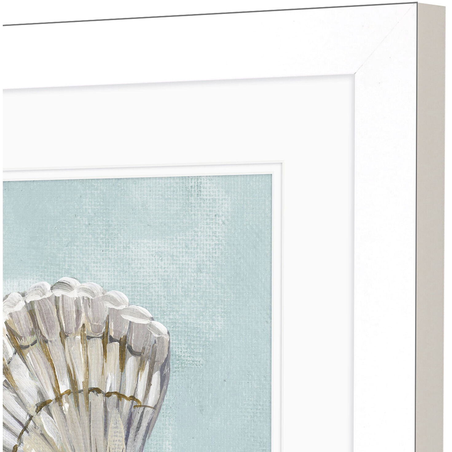 Seashell Green and Blue and Turquoise Framed Art, Propac