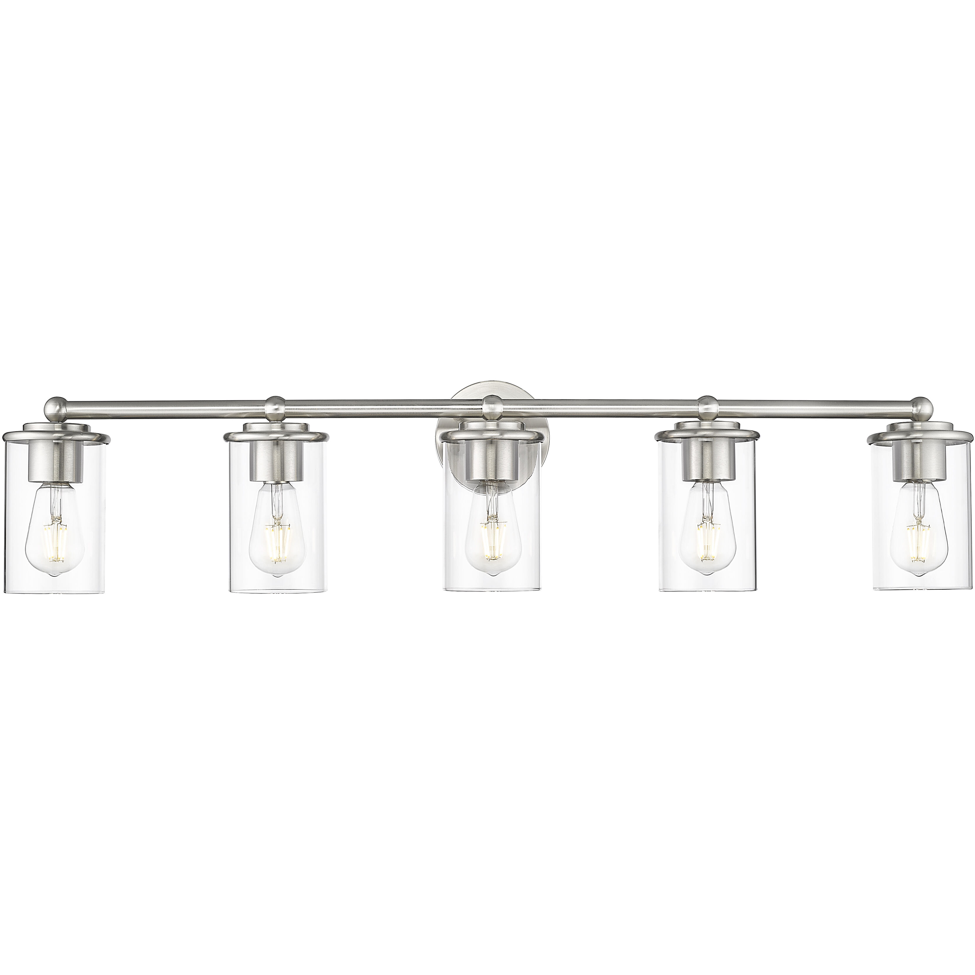 Thayer 5 Light 39 inch Brushed Nickel Vanity Wall Light