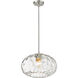 Chloe 1 Light 14 inch Brushed Nickel Pendant Ceiling Light