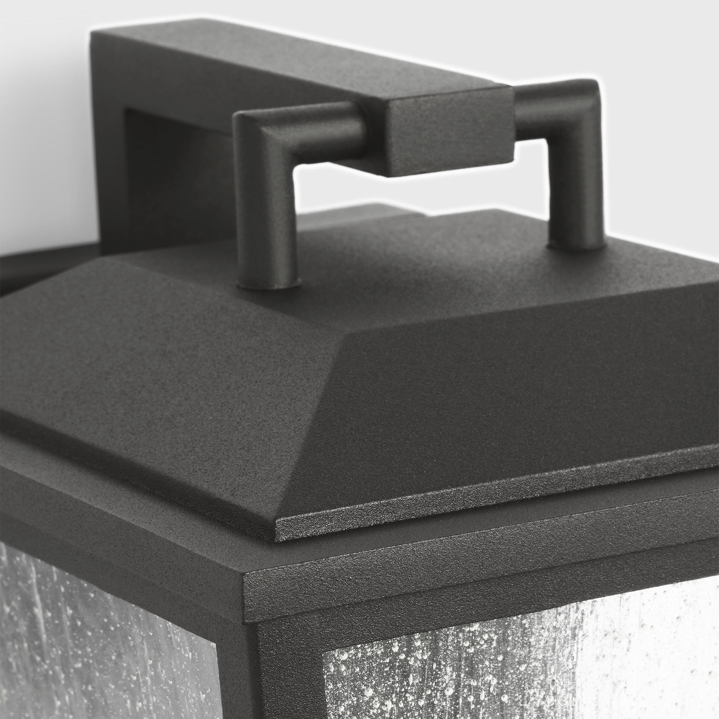 Drew & Jonathan Kennewick 1 Light 10 inch Textured Black Outdoor Wall Lantern, Small