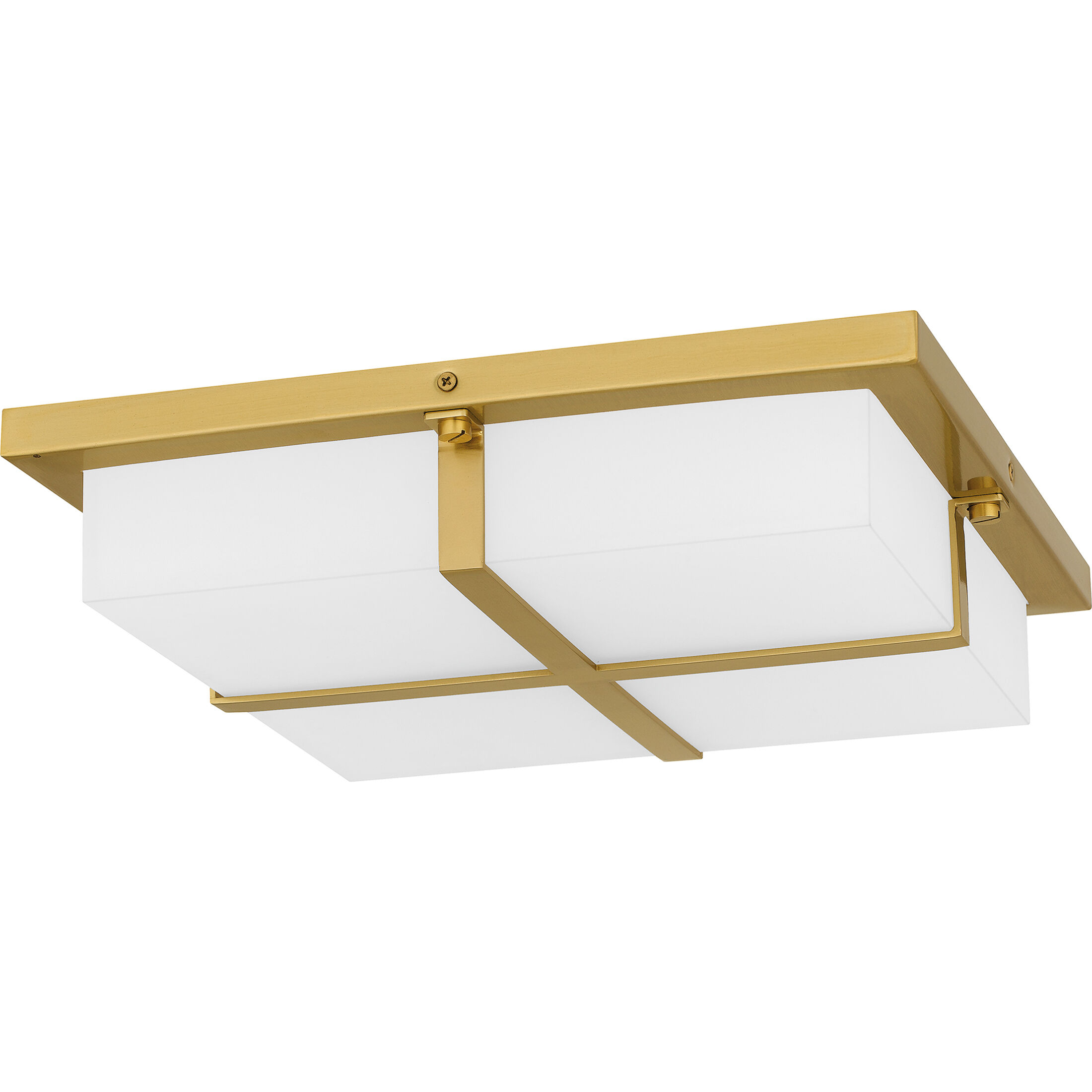 Armstrong LED 14 inch Brushed Gold Flush Mount Ceiling Light, Medium