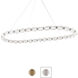 Forever Seduction LED 25.5 inch Aged Brass Pendant Ceiling Light, Oval