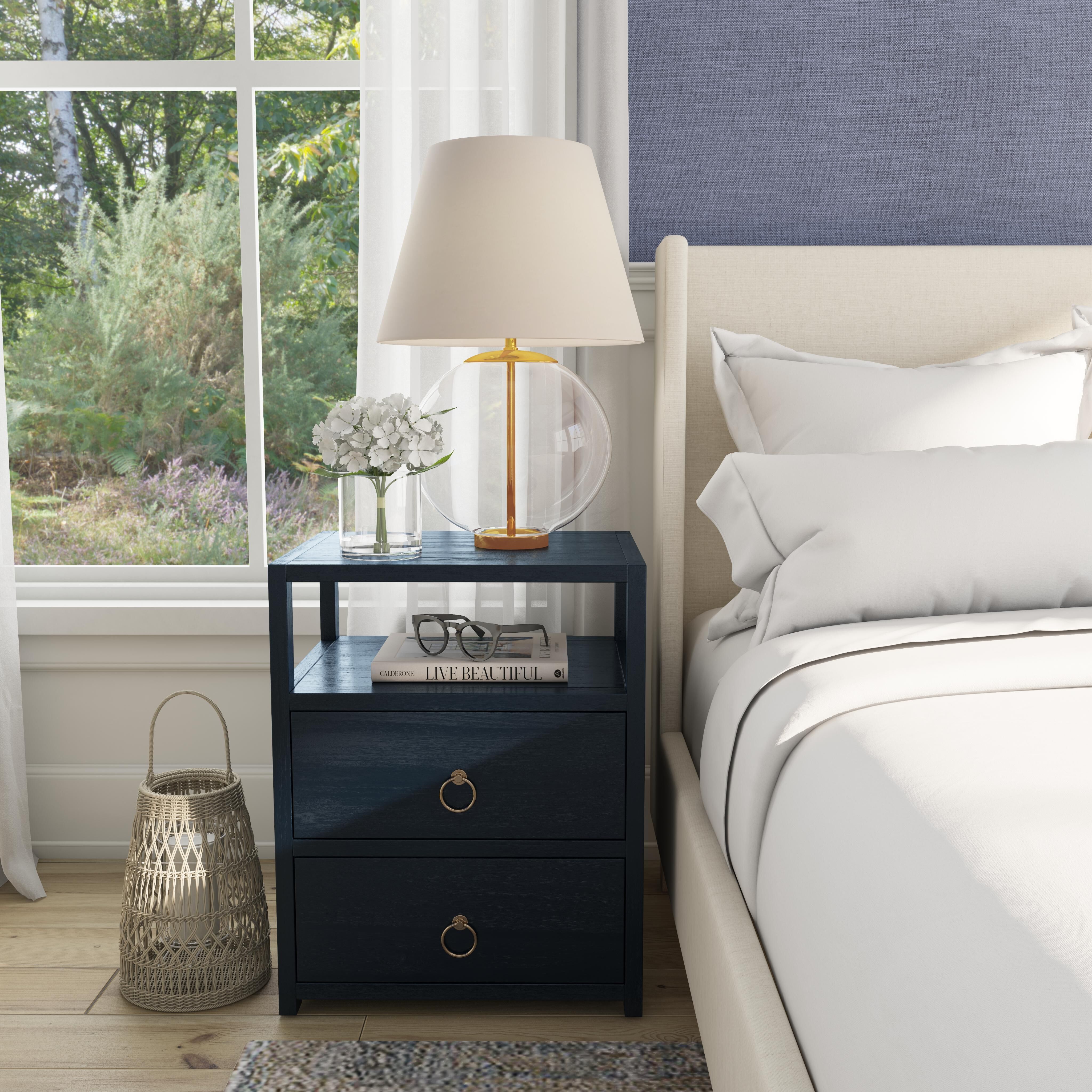 Lark Nightstand in Navy Blue