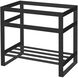 Platte 36 X 21.5 X 34 inch Gunmetal Vanity Console in Satin Gunmetal Black