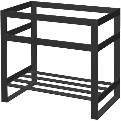 Platte 36 X 21.5 X 34 inch Gunmetal Vanity Console in Satin Gunmetal Black