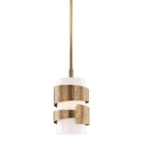 Lanford 1 Light 8.75 inch Aged Brass Pendant Ceiling Light