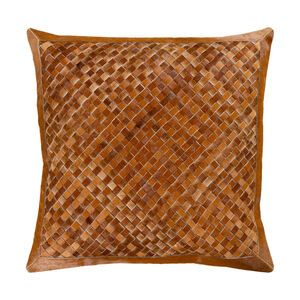 Pandora 20 X 20 inch Brown Pillow Cover, Square