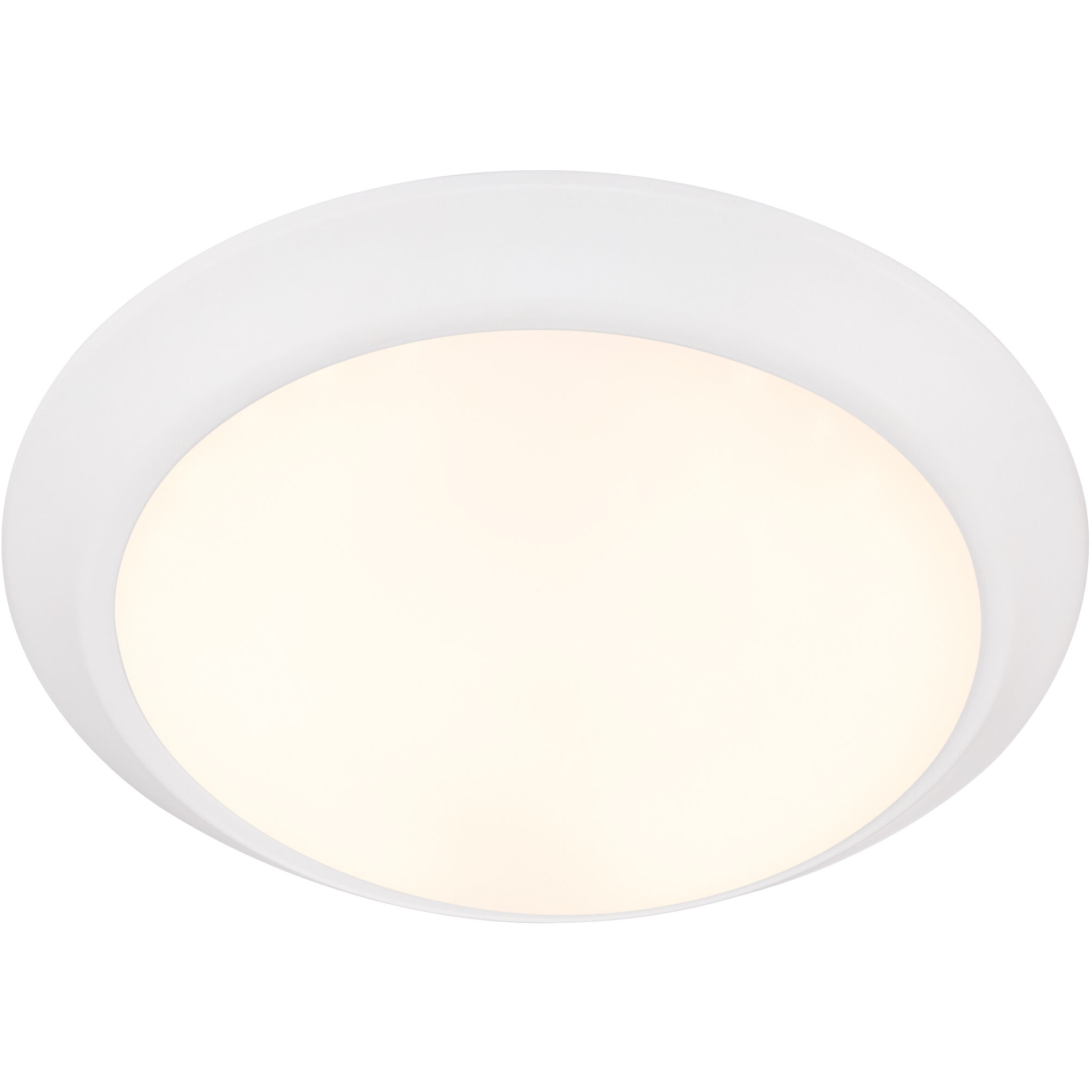 LED Disk 1 Light 9.5 inch Studio White Indoor/Outdoor Flush Mount
