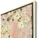 Love Birds Pink and Green and Brown and Metallic Canvas