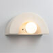 Ambiance Collection 1 Light 12 inch Matte White Wall Sconce Wall Light